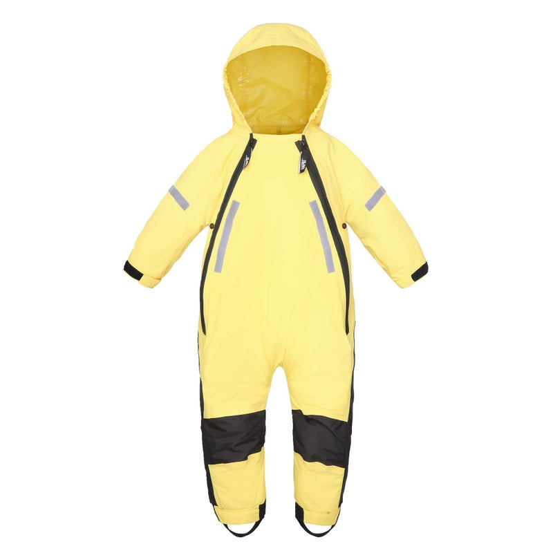 HAPIU Kids Toddler Rain Suit Muddy Buddy Waterproof Coverall,Yellow,5T,Upgraded - Image 1